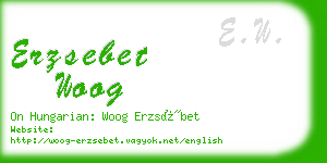 erzsebet woog business card